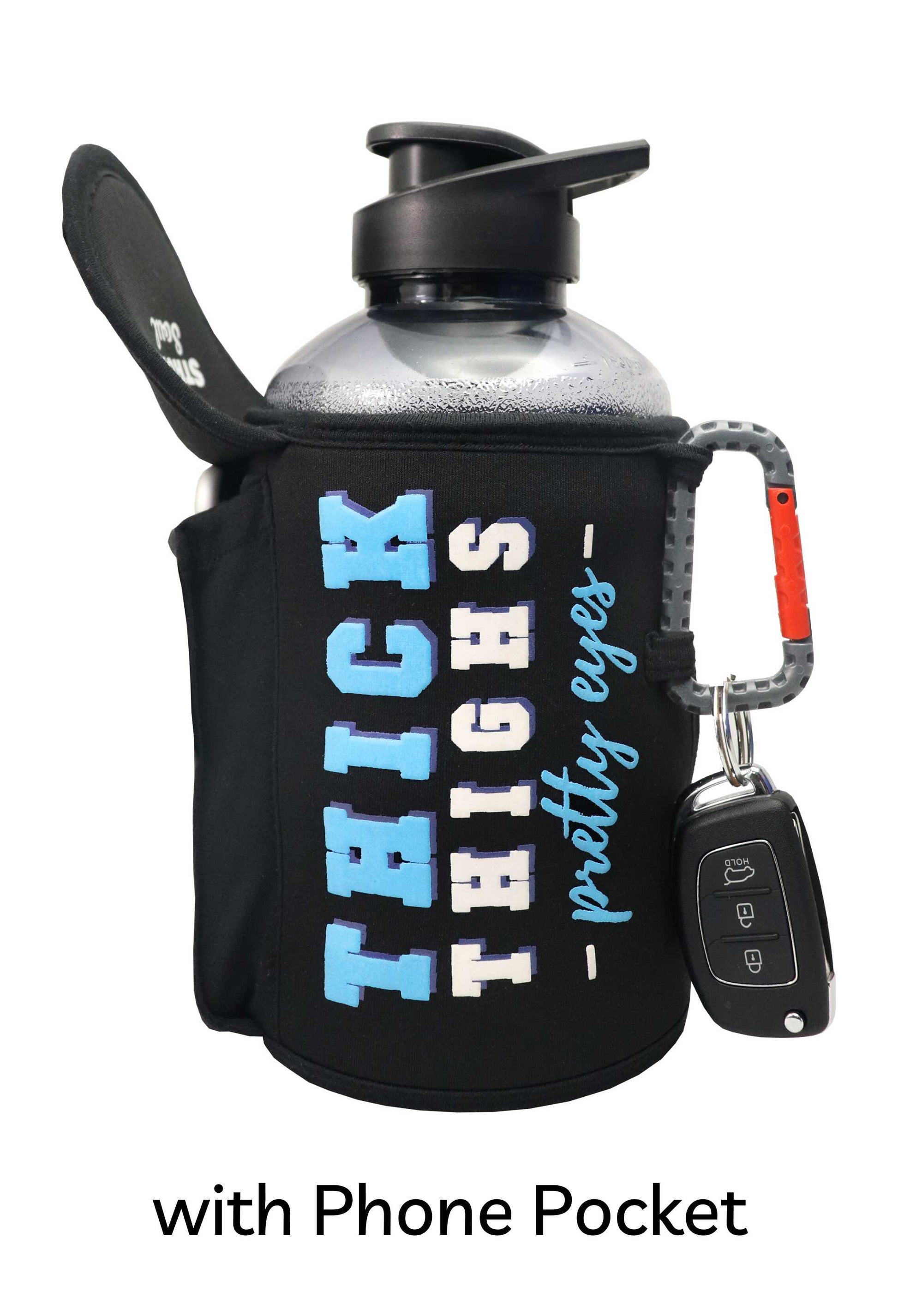 Thick Thighs Pretty Eyes - Gallon Gym Bottle 1.5L Strong Soul Gym Bottle