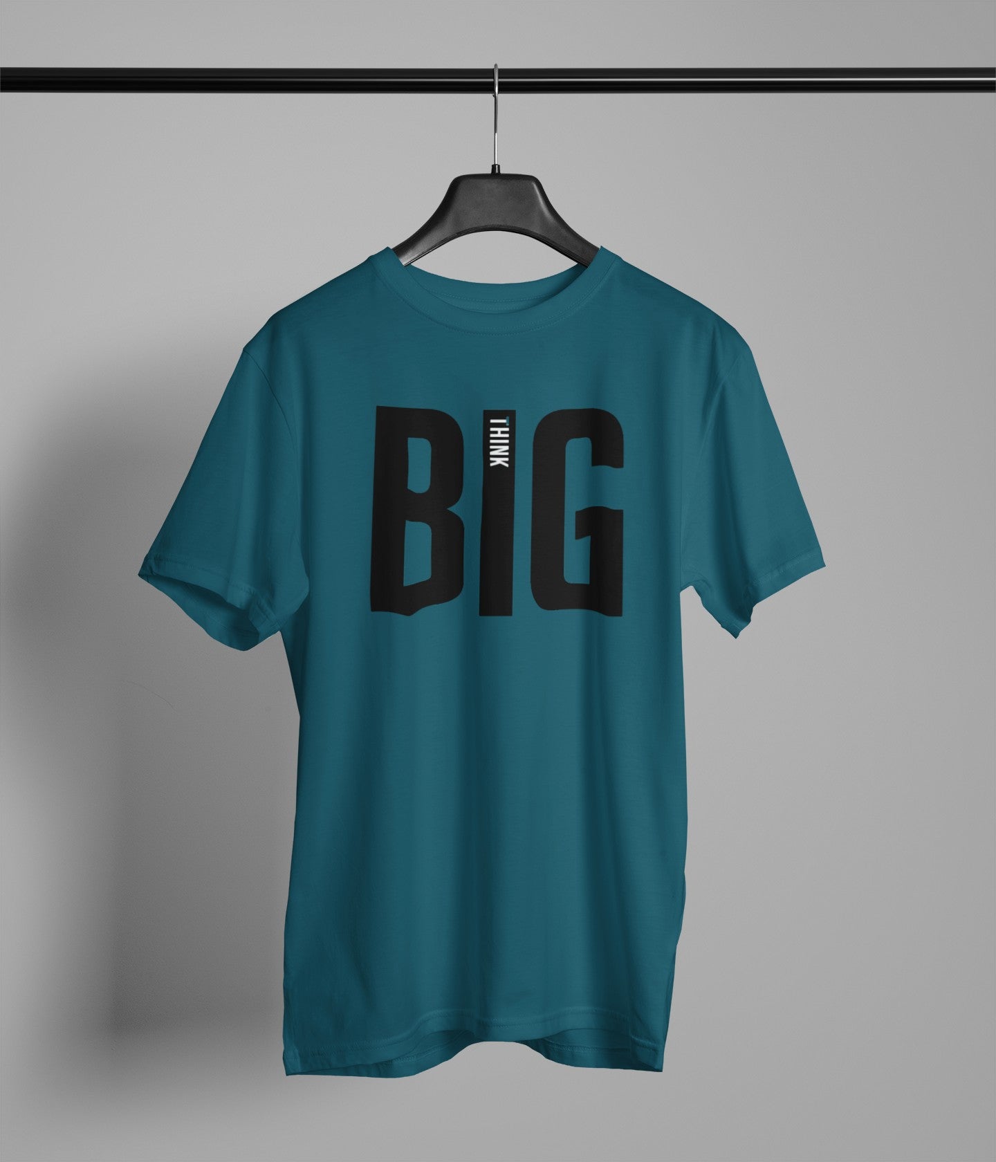 Gym T Shirt - Think Big with premium cotton Lycra. The Sports T Shirt by Strong Soul