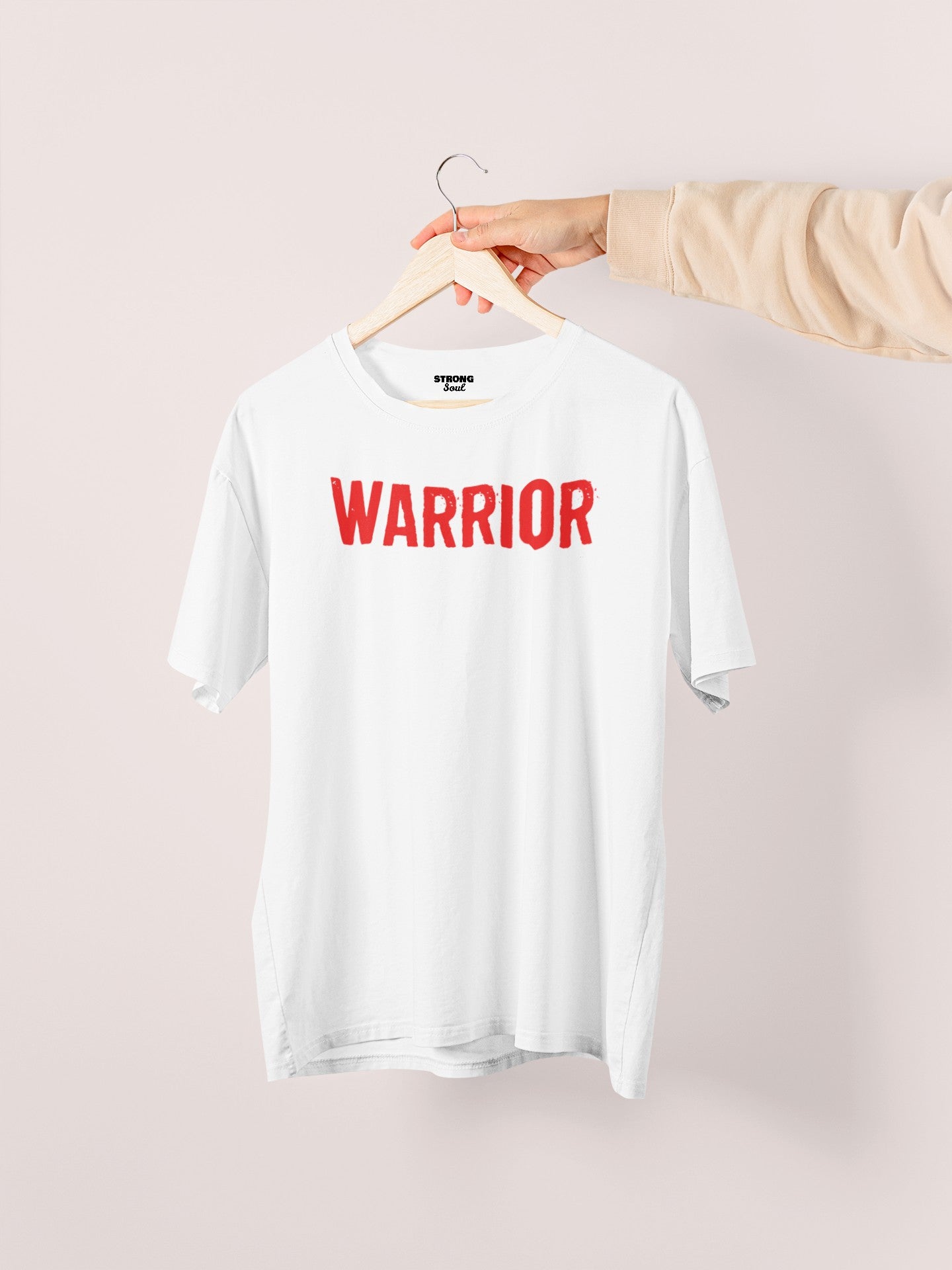 Gym T Shirt - Warrior -Men T-Shirt with premium cotton Lycra. The Sports T Shirt by Strong Soul