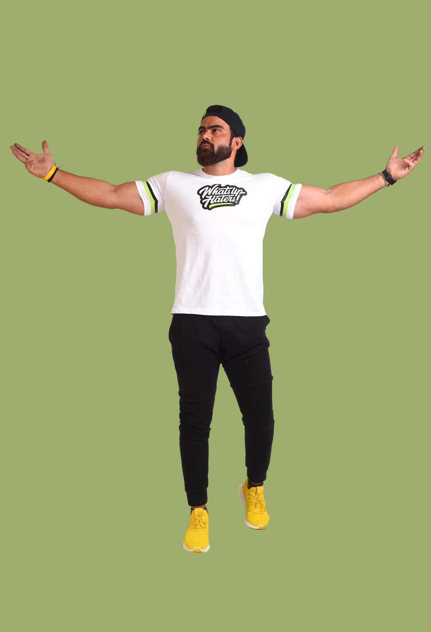Gym T Shirt - What's Up Haters with premium cotton Lycra. The Sports T Shirt by Strong Soul