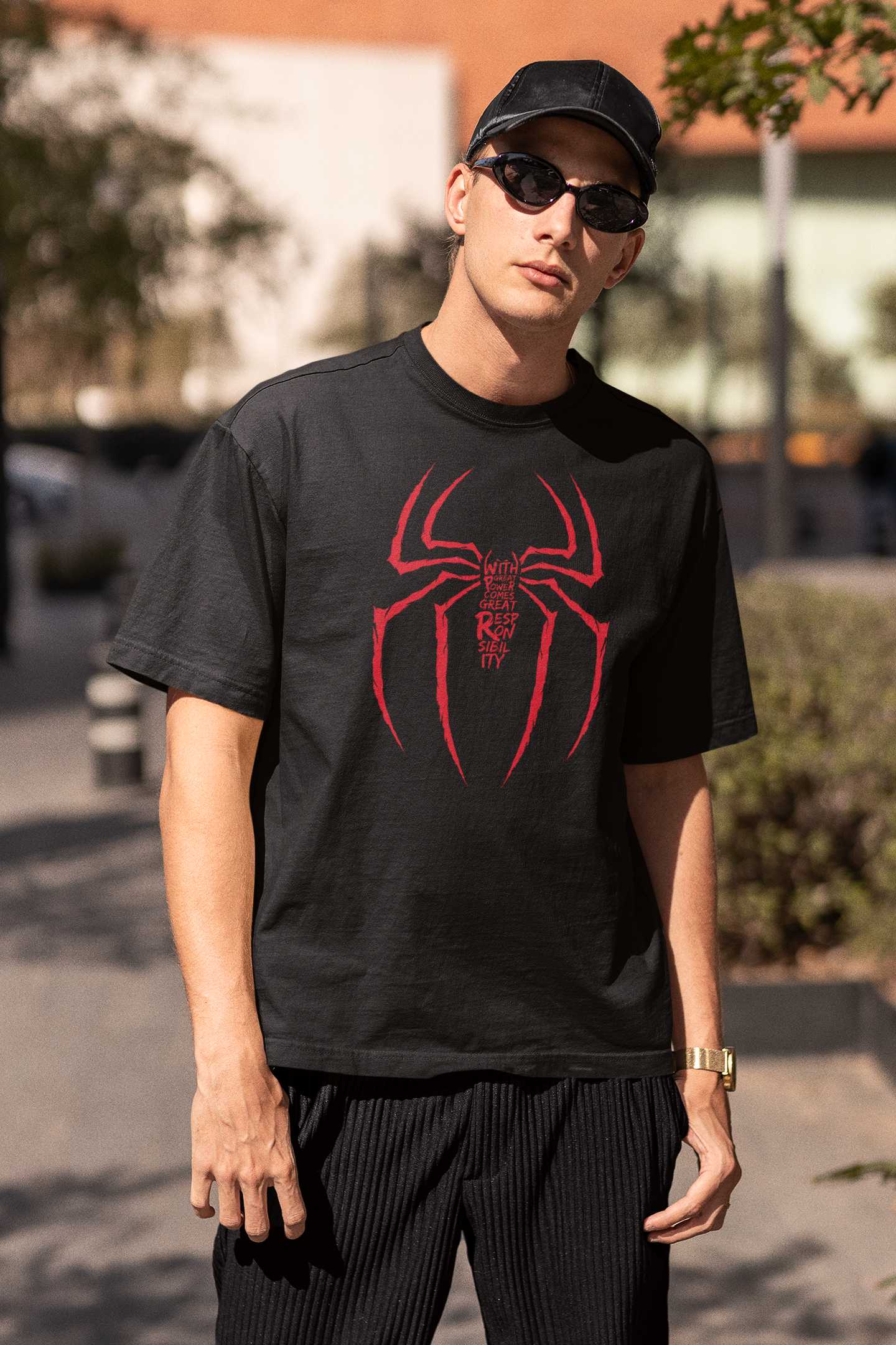 With Great Power Comes Great Responsibility - Oversized T Shirt Strong Soul Shirts & Tops