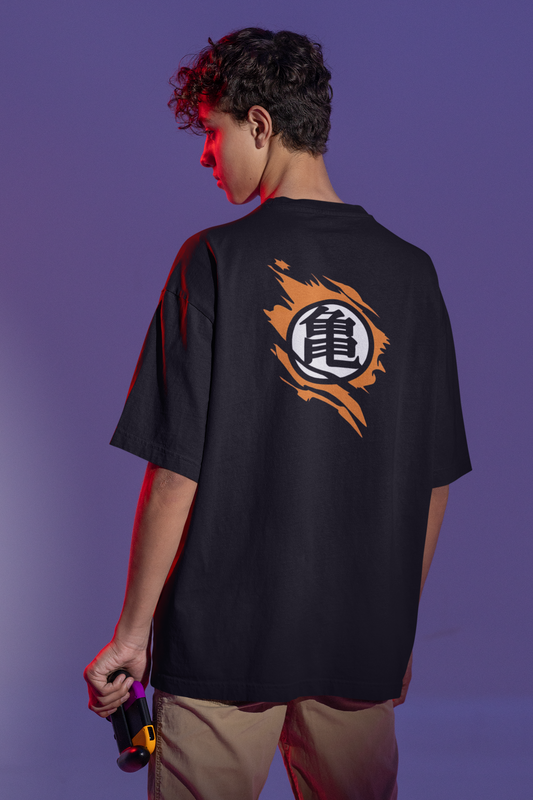 DBZ Kanji - Gym Oversized T Shirt Strong Soul Shirts & Tops