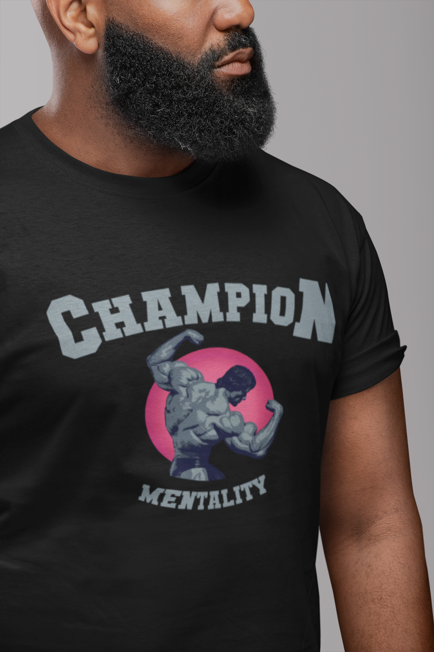 Champion Mentality - Gym Oversized T Shirt Strong Soul Shirts & Tops