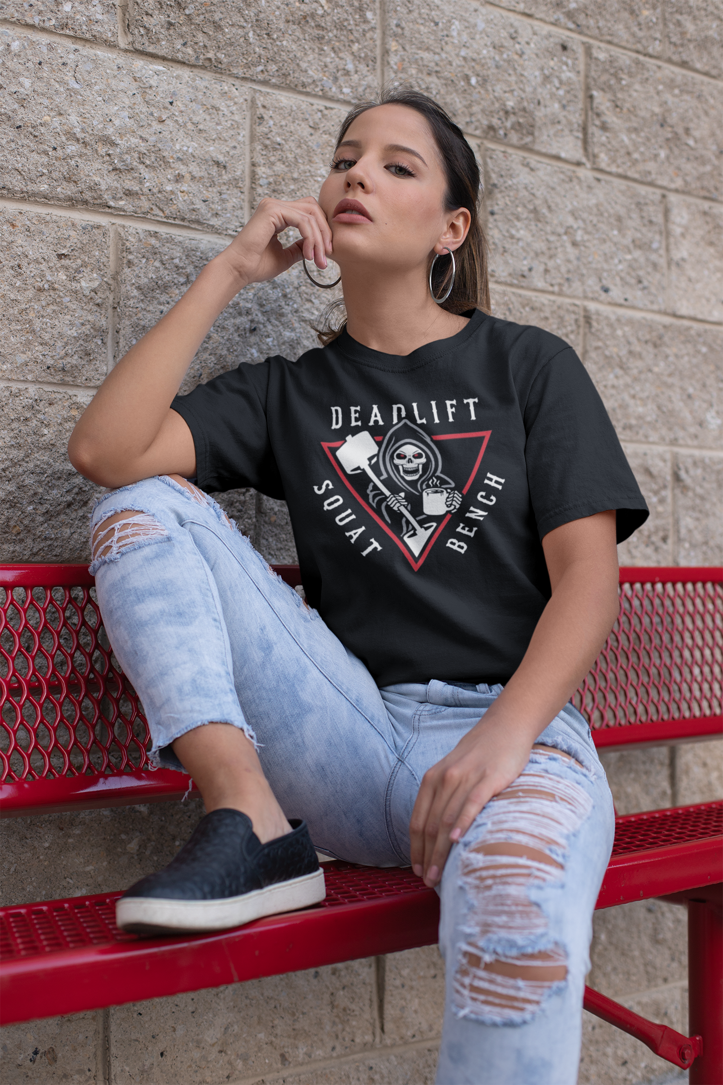 Deadlift Squat Bench - Gym T Shirt Strong Soul Shirts & Tops