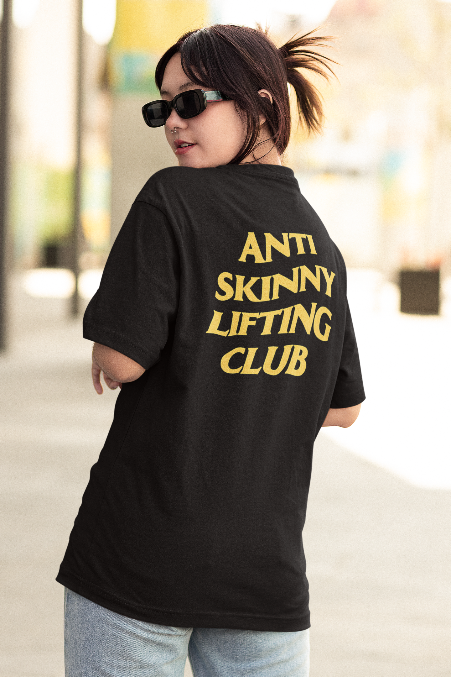 Anti Skinny Lifting Club - Gym Oversized T Shirt Strong Soul Shirts & Tops