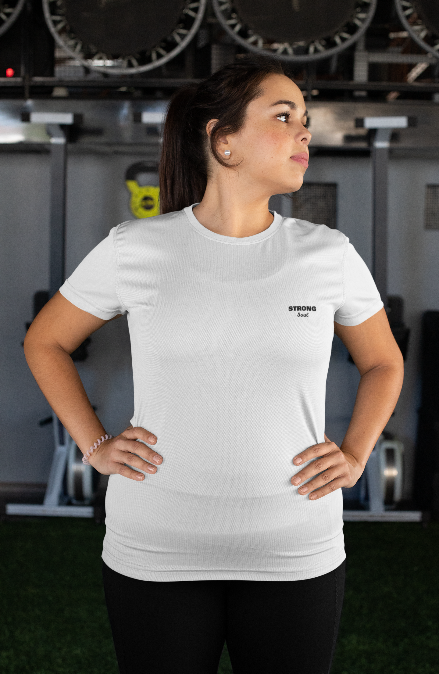 Women Black And White Stretchable Gym T Shirts at Rs 190/piece, Gym Workout  T Shirt in Faridabad