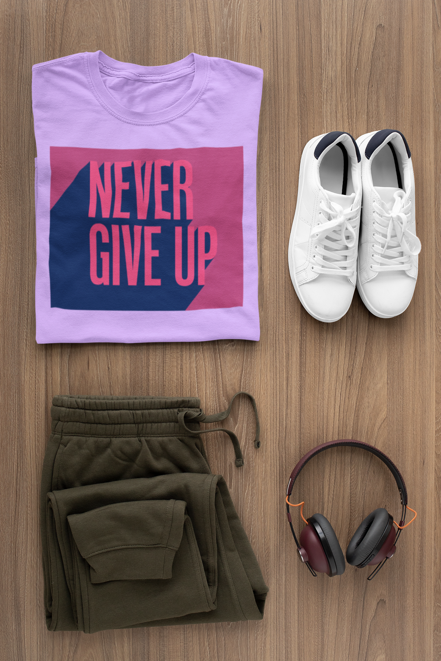 Never Give Up 2.0 - Gym T Shirt Strong Soul Shirts & Tops